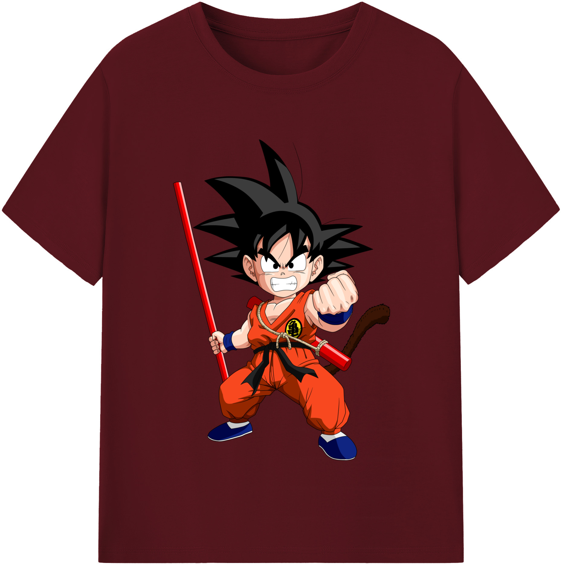（画像用） ドラゴンボール 孫悟空（そん ごくう）Son Goku カカロット DRAGON BALL Kakarotto 綿100％半袖Tシャツ（フロントプリント）